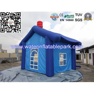 Fashion House Inflatable Trade Show Tent Exhibition Dark Blue