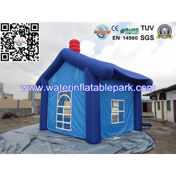 Buy Fashion House Inflatable Trade Show Tent Exhibition Dark Blue at wholesale prices