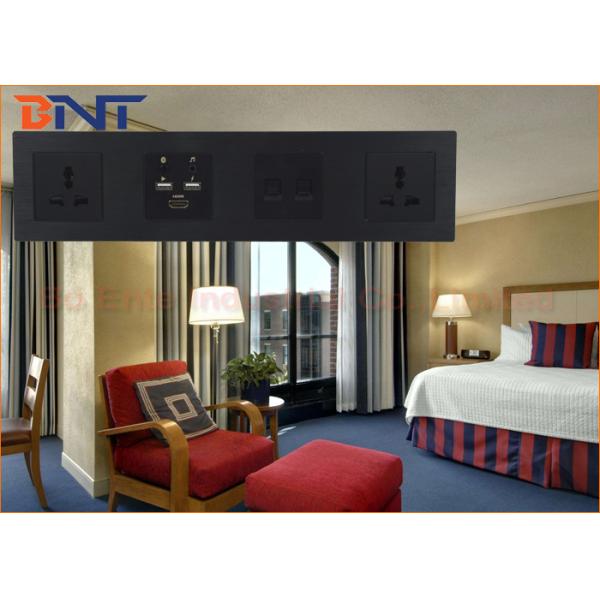 Buy Intelligent Media Hub , Brushed Aluminum Alloy Mutimedia Wall Socket at wholesale prices