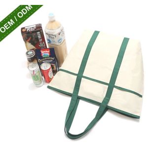 customized printed grocery canvas bag tote bag for shopping with large interior