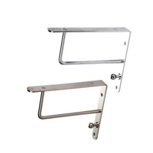 Bending Decorative Metal Shelf Brackets Hot Galvanized Steel 222 * 222mm