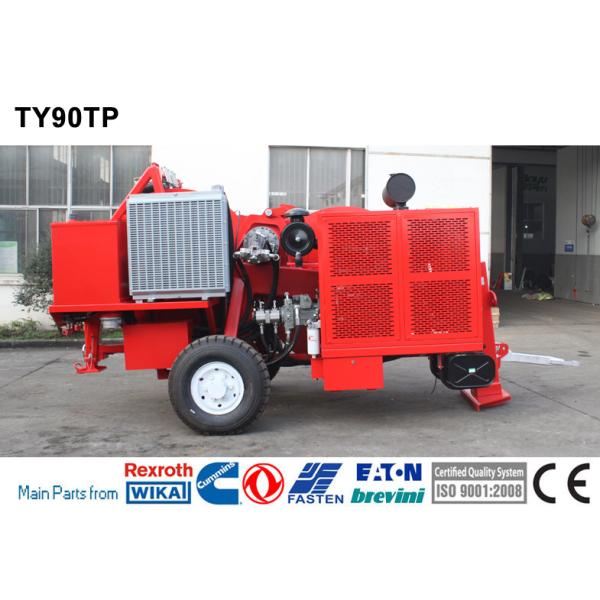 Buy Max Pull/Tension 90kN Hydraulic Puller Tensioner For Conductor With Diesel Engine at wholesale prices