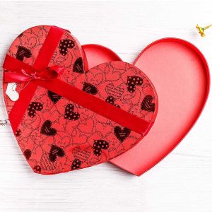 Shockproof Heart Shape Paper Cushion Pad Logo Printed Wood Pulp