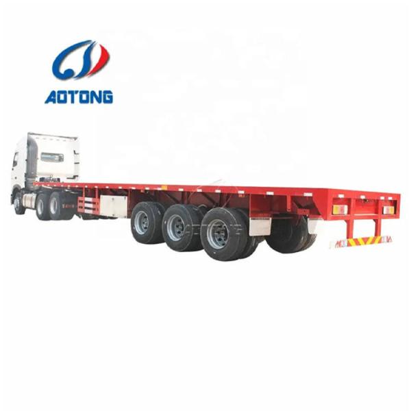 Buy Gooseneck Flatbed 3 Axles 40ft Shipping Container Semi Truck Trailer and Used Options at wholesale prices