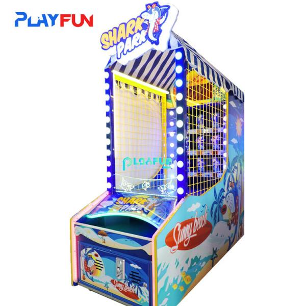 Coin tokent best profit operated redemption ball throw arcade game machine Shark