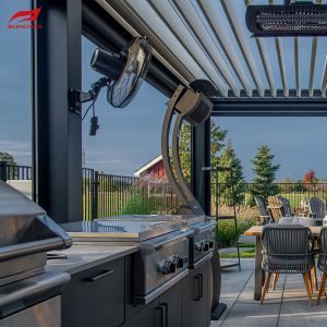 Aluminium Pergola Durable Aluminum Perforated Sheet For Outdoor Living Space