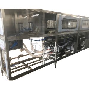 Hot Alkaline Water Washing 200BPH Gallon Filling Machine