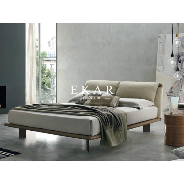 Buy Wooden Divan Removable Fabric or Leather Headboard Modern Bed at wholesale prices