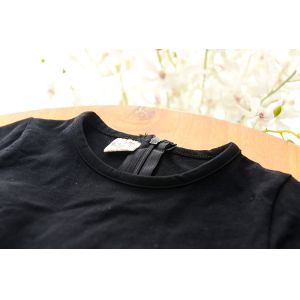 2016 Fashion Girl Colorful Kid's Black Dress long sleeve Bubble Style Dancing