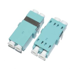 China LC OM3 Multi Mode Duplex Fiber Optic Cable Adapter with High Return Loss , SC Shape on sale China LC OM3 Multi Mode Duplex Fiber Optic Cable Adapter with High Return Loss , SC Shape on sale