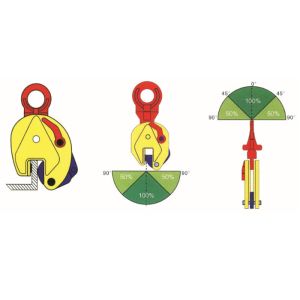 Vertical Plate Clamp for Thick Steel Plates with Locking Device