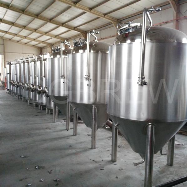 Buy 1000L craft beer brewery equipment with stainless steel conical fermenters at wholesale prices