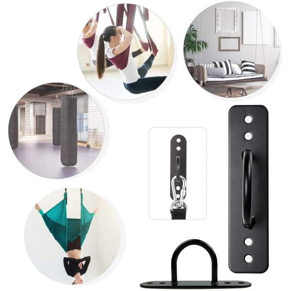 300 kg Load Capacity Carbon Steel Bicycle Wall Anchor for Battle Rope/Resistance Bands