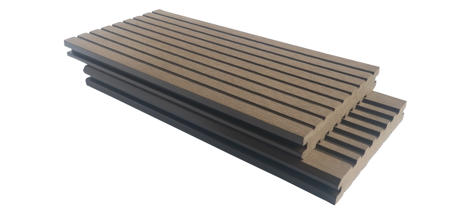 Quality 143mm 24mm 2.9meter Solid Composite Decking Boards for sale