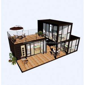 Outdoor Luxury Two Bedroom Modern Design Prefab Container House with Flat Pack