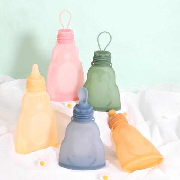Buy 9oz Reusable Silicone Breast Milk Freezer Bags Spillproof Durable at wholesale prices