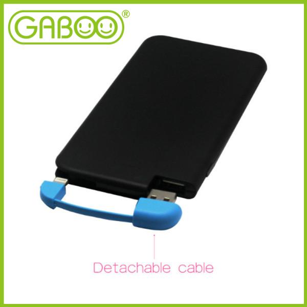 HG-C0402 power bank with detachable micro cable or detachable iPhone 6 cable