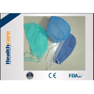 Colorful Disposable Head Cap SMS Blue OT Cap With Or Without Peak With Elastic