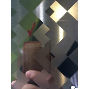 China manufacturer 3D combination craft mirror hairline stainless steel sheets