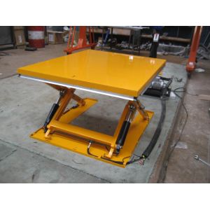 Hydraulic Scissor Auto Pallet Lift Table With Ramp 1600x1140mm