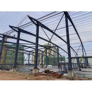 Big Span Q235B Steel Warehouse Frame Sandwich Panel Roof