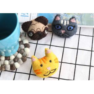 Handmade Childrens Interest Cute Brooch Felt Decoration For Bag Ornament
