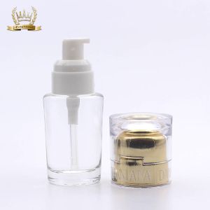 Free Samples Cosmetics Packaging 35ml Acrylic Cover Clear Liquid Foundation