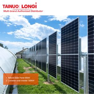 182mm Half Cut Cell Longi Solar PERC Bifacial PV Solar Panel 540W 545W 550W 555W