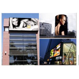 P10 Outdoor Full Color Led Display , Curtain Led Screen 14BIT With DIP346 LED