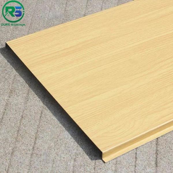 Buy Wood Color Aluminum Strip False Ceiling Windproof 150mm 200mm at wholesale prices
