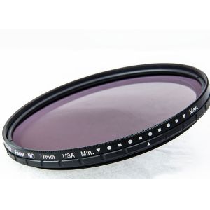 77mm ND2 To ND400 Wider Outer Optic Variable Neutral Density ND Filter With Matt