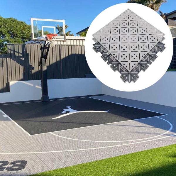 Buy Modular Basketball Court Tiles PP Interlocking Tiles CE RoSH at wholesale prices