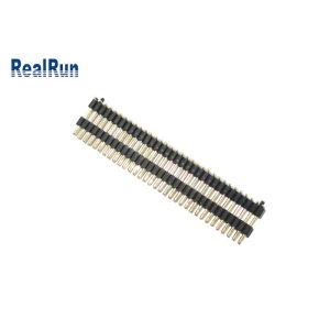 China PA6T Gold Flash 1.0mm Pin Header Connector SMT Male 2X33p With Post Dual Layer Plastic on sale