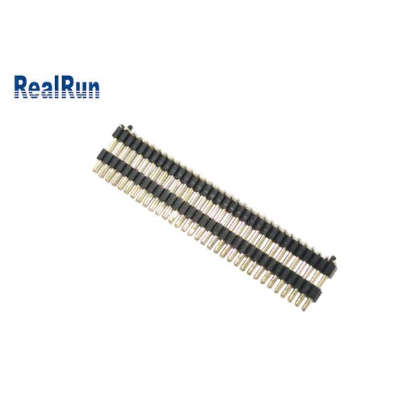 PA6T Gold Flash 1.0mm Pin Header Connector SMT Male 2X33p With Post Dual Layer