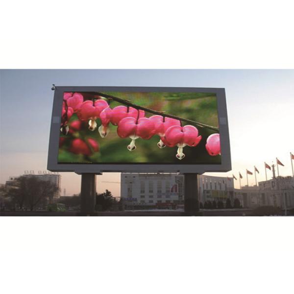 Dustproof 1R1G1B Outdoor Fixed LED Display 35W P10 Weather Resistance