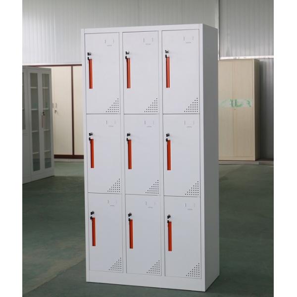 9 Door Cold Rolling Steel Office Lockers For Office / Hospital