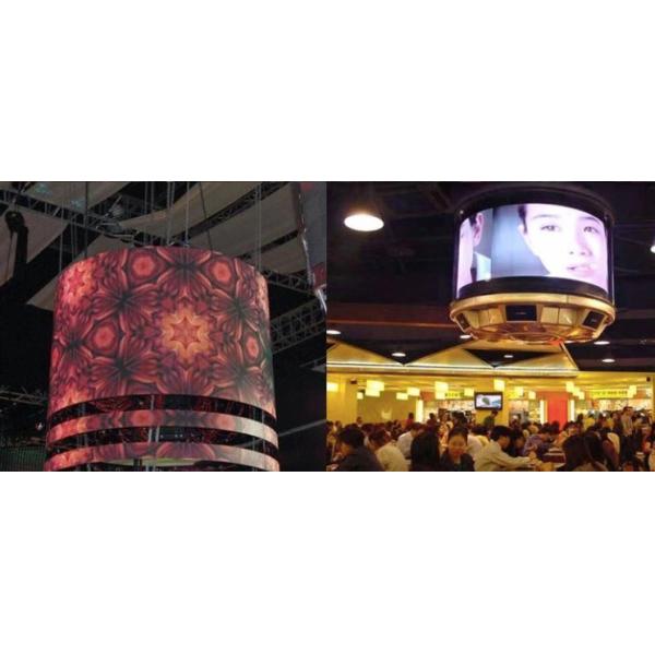 Buy Cylinder Curved Led Display Screen / Curved Led Video Wall High Definition at wholesale prices