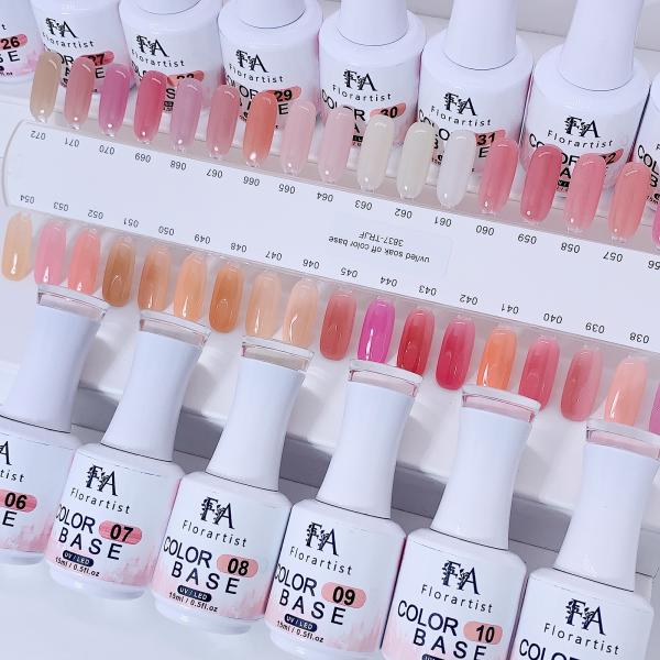 Private Label Translucent Color Rubber Base High Viscosity Rubber Base Coat for French Manicure