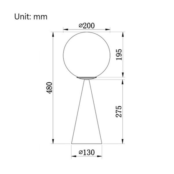 Post-modern Led Beds Table Lamp Simple Luxury Glass Bedroom Lamp Bedside Table lamp(WH-MTB-61)