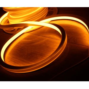 yellow decoration light DC 12V led neon sign square tube light 16*16mm flat