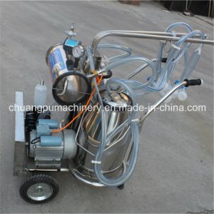 China Portable Milking Machine 220-380V Electric with 1100W Power for 20-24 Cows/Hour Dairy Farming on sale