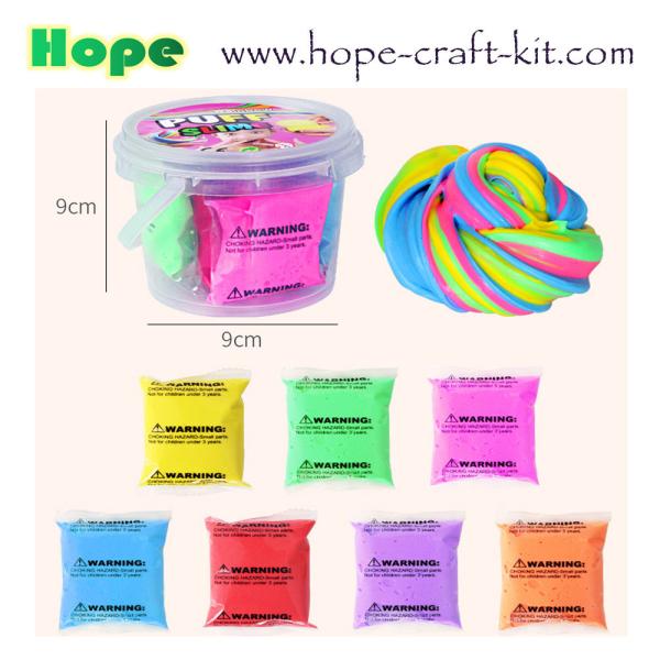 12 Colors 16 Colors 24 Colors Fluffy Puff Slime Eco-friendly Non-toxic Playdough Plasticine Clay Kids Children DIY Toys