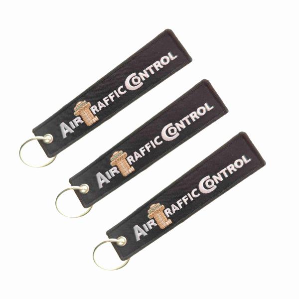 Custom Aviation Embroidered Keychains | 3D Design & OEKO-TEX® Fabric | Global DHL/EMS Delivery