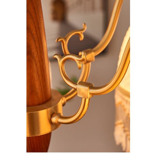 American Retro Glass Tassel Pendant Light For Study Dining Room Living Room Bedroom