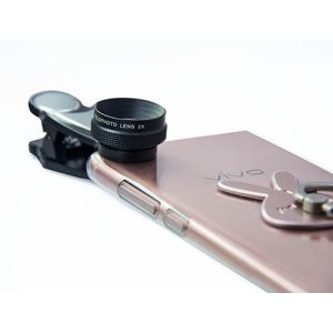 Optical Glass Close Up Macro Lens 2X Telephoto Macro Of Phone Photography