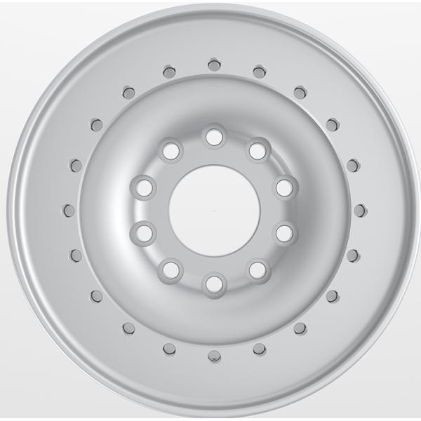 10Jx20inch Black Silver Super Duty Military Wheel Rim / 5500LBS Load Rating 20inch Military Forged Wheel Rim