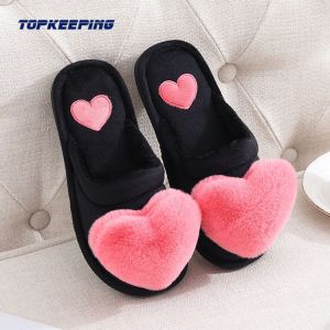 Ladies Open Heel Plush Furry Bedroom Slippers