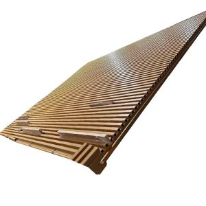 Aluminum Woodgrain Slatted Garage Door 1000mm - 6000mm Length