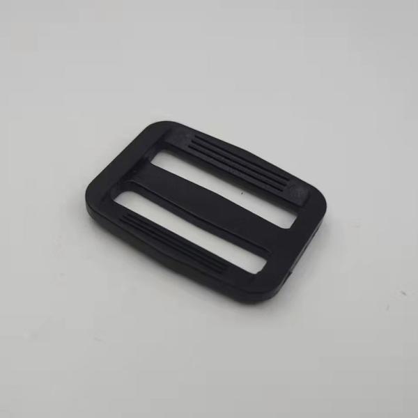 Buy Custom Logo 24.7mm Plastic Clasp Buckle 1 Inch Plastic Triglides Slides at wholesale prices