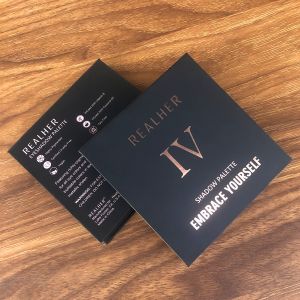 ISO FSC Cosmetic Packing Box , Spot UV Eyeshadow Makeup Box with mirror